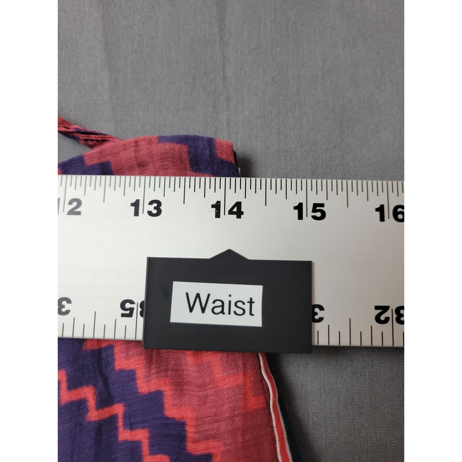 Saaksha & Kinni Red Purple Chevron Wide Leg Pants Side Stripe Size M Nwt — image 7 of 8